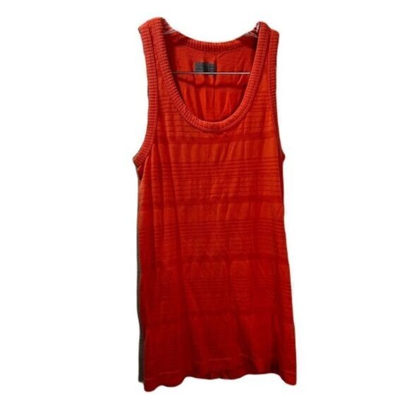Athleta XS Sleeveless Ribbed Tank Top Red Lightweight Stretchy Fabric Womens Act - Picture 1 of 5